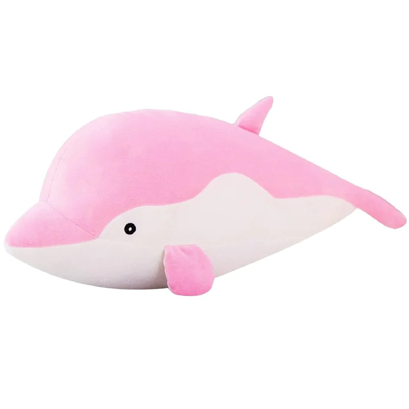 Pillow with organic benefits-Dolphin Stuffed Animal Plush Toys Soft Lovely Hugging Pillow Stuff Dolls Pl