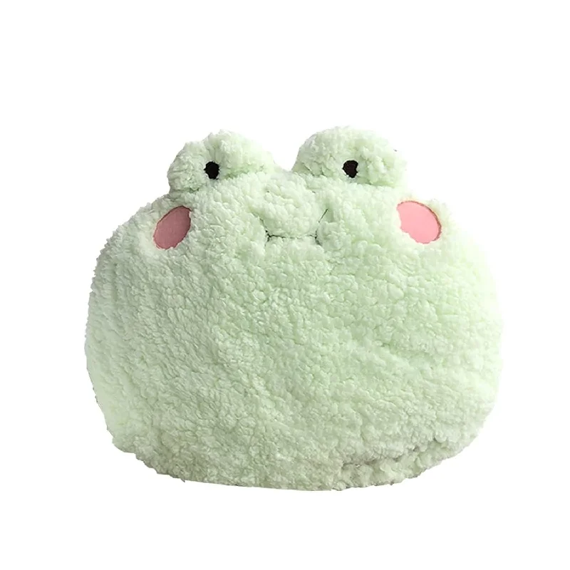 Pillow with modern appeal-Frog Plush Pillow, Adorable Frog Stuffed Animal (15 14 Inch), Home Cushion