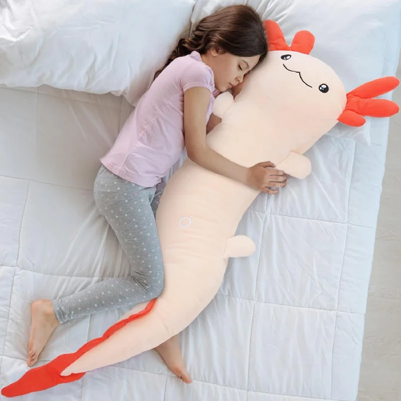 Pillow with Italian luxury-Giant Axolotl Plush Stuffed Animal,Big Axolotl Plush Pillow Toy,Huge Stuffe