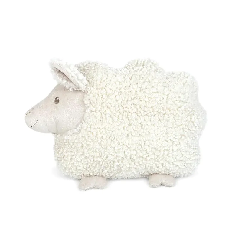 Pillow in blue hue-Lamb Shaped Pillow 13.5X12”, Sheep Stuffed Toy, Plush Stuffed Hugging Pillow,