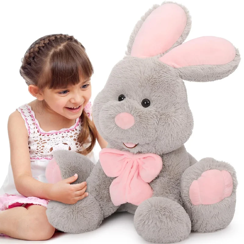 Pillow for adults-Lanmore Giant Bunny Stuffed Animal Easter Rabbit Toy Plush, Soft Animal Pillow