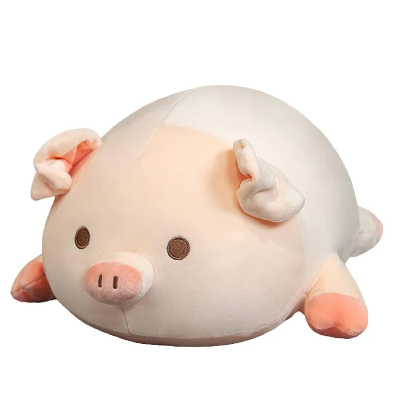 Pillow with minimalist appeal-Pig Stuffed Animal Hugging Pillow, Soft Fat Pig Plush Toy Gifts For Kids, Vale