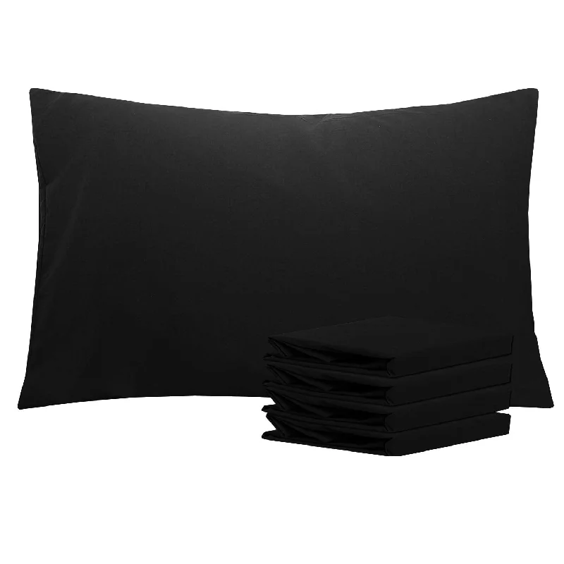 Pillow with polyester reviews-100% Brushed Microfiber Queen Pillowcases Set Of 4, 1800 Super Soft And Cozy,