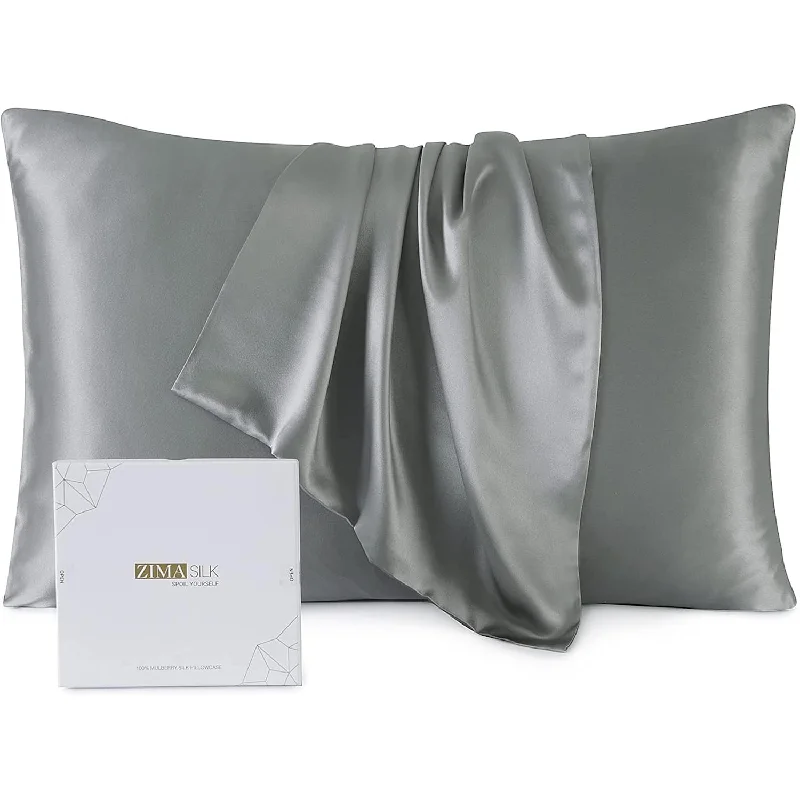 Pillow with gel-infused foam-100% Mulberry Silk Pillowcase Upgraded Version, For Hair And Skin Health, Bett