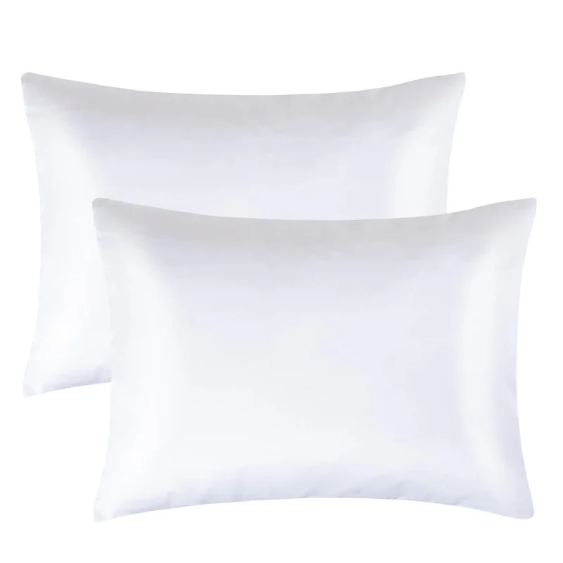 Pillow with budget pricing-2 Pack Zippered Satin Toddler Pillowcases, 13X18 Inches, Luxury And Silky Soft