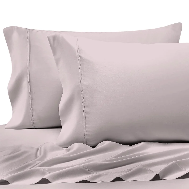 Pillow with latex foam-400 Thread Count Cotton Standard Pillowcases Lilac Grey 100% Long Staple Cotto