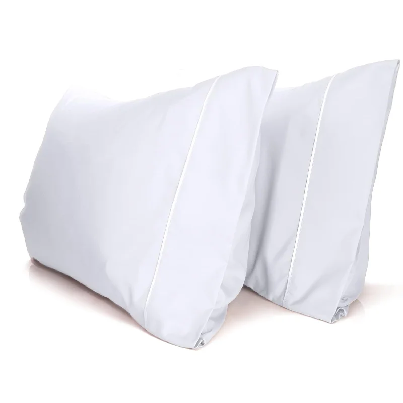 Pillow with roll-up style-Bamboo Collection Pillowcases 2 Pack - Eco Friendly Wrinkle Free Cooling Pillo