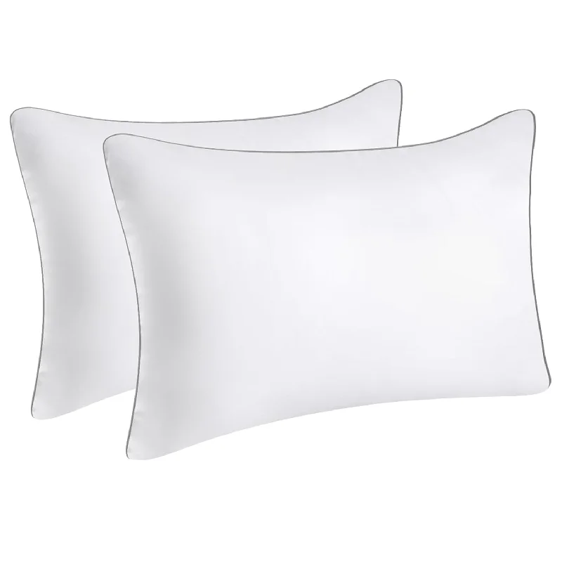 Pillow with waterproof reviews-Bed Pillows For Sleeping Queen Size Set Of 2 Pack Cooling Pillow Set Of 2 For