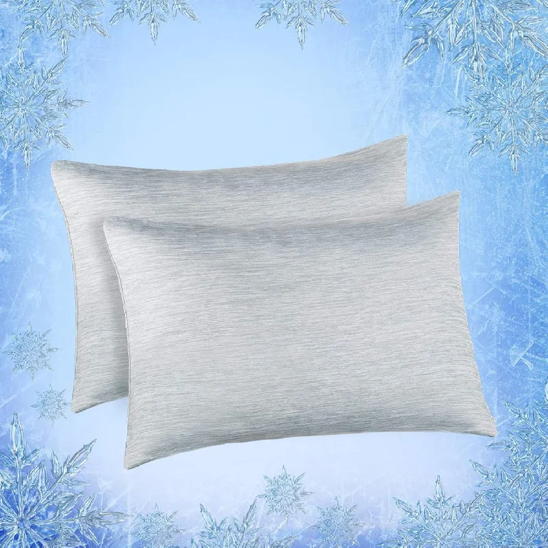 Pillow with rustic vibe-Cooling Pillow Cases For Hot Sleepers, Japanese Q-Max 0.45 Cooling Pillowcases