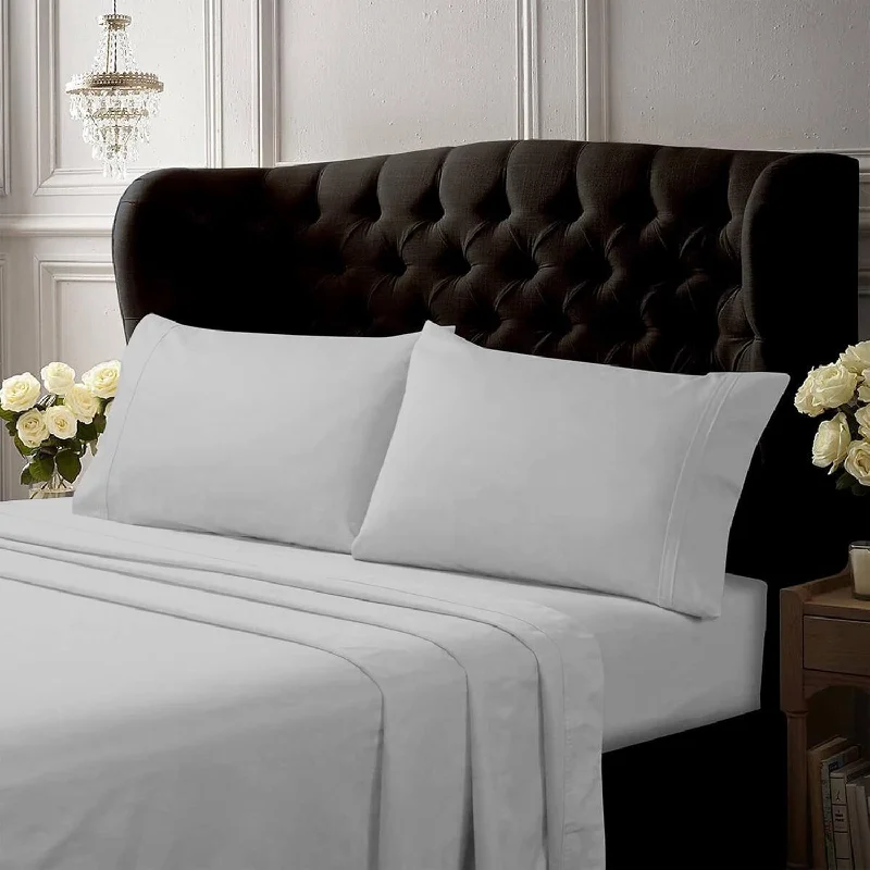 Pillow with wool filling-, Crisp And Smooth Egyptian Cotton Percale Solid Sheets And Pillowcase Set, Ex