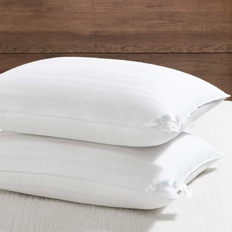 Pillow with portable comfort-Down Alternative Pillows King Size Set Of 2 - Hotel Collection Soft Bed Pillow