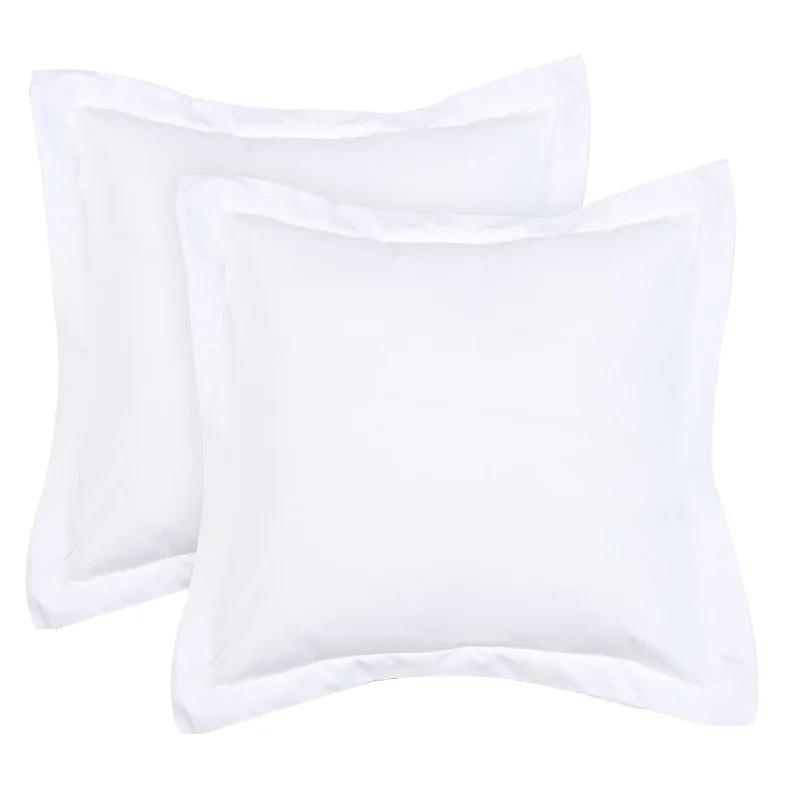 Pillow for back pain-Euro Sham Covers 26 X 26 Inch, Set Of 2 Washed Microfiber Euro Pillow Covers,