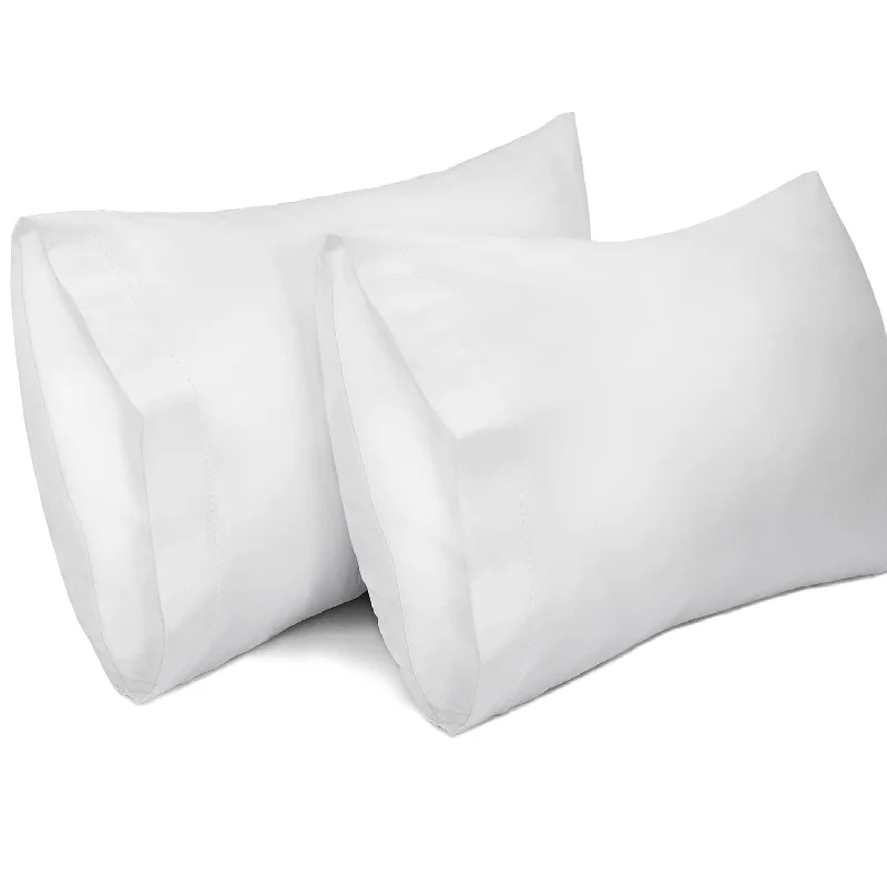 Pillow with back benefits-Lirex 2 Pack Pillow Cases, 100% Cotton 400 Thread Breathable Pillowcases Pillo