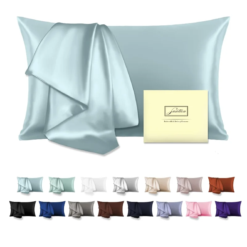 Pillow with luxury reviews-Mulberry Silk Pillowcase For Hair And Skin Pillow Case With Hidden Zipper Soft