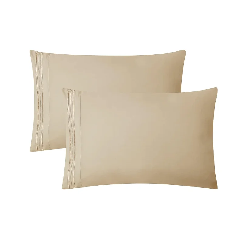 Pillow with boho flair-Pillow Cases King - Ultra Soft Pillow Cover, Lightweight Microfiber Pillow Cas