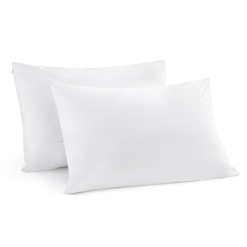 Pillow with customer favorites-Pillow Protectors, Waterproof Pillow Protectors With Zipper Standard Size, Pol