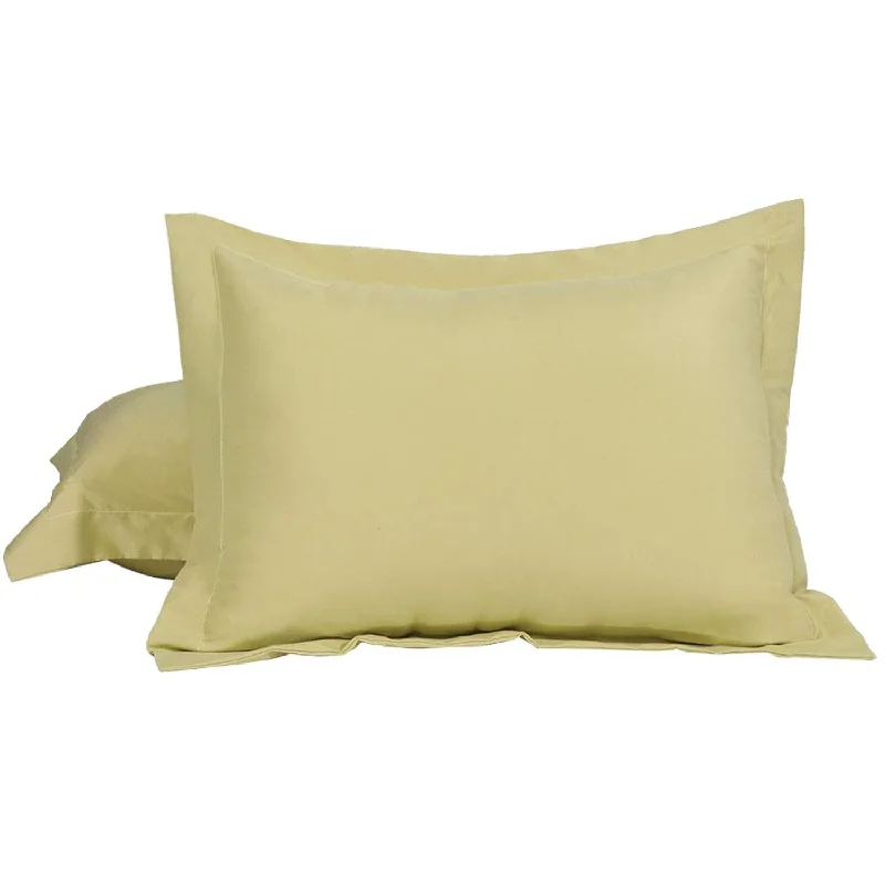 Pillow with bamboo benefits-Pillow Shams 2 Pack Soft Brushed Microfiber Pillowcases Weave For 90 Gsm Ploye