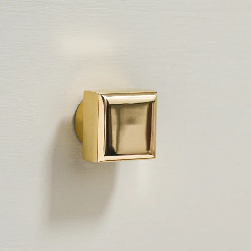 Pillow with fast delivery-Polished Brass Pillow Cabinet Knob