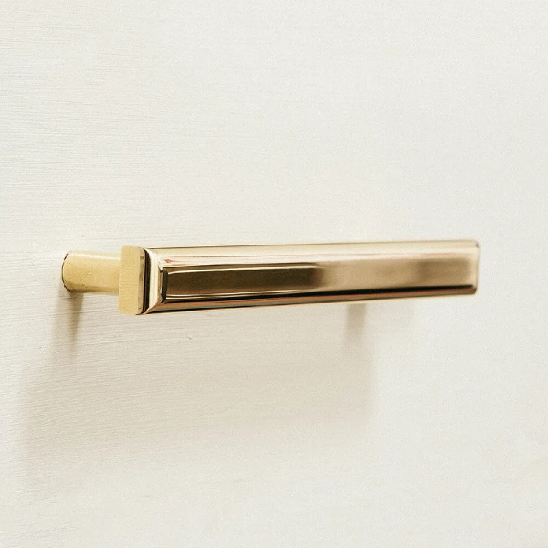 Pillow with curbside option-Polished Brass Pillow Pull Handle