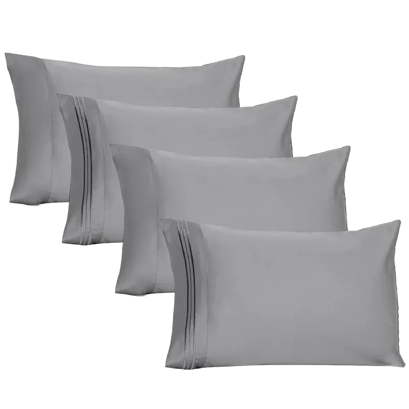 Pillow with backorder now-Premium 1800 Ultra-Soft Kids Microfiber Pillowcase Set - Double Brushed - Wrin