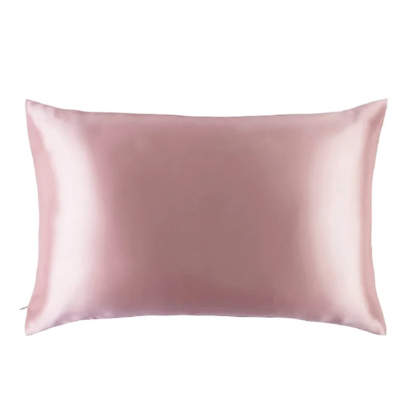 Pillow with neck alignment benefits-Pure Natural Mulberry Silk Pillowcase, 19 Momme With Both Sides Silk For Hair