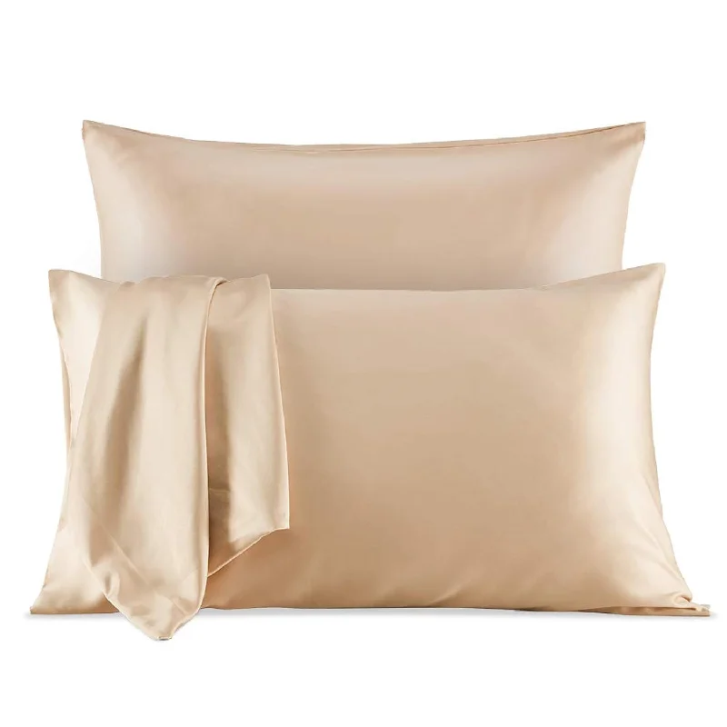 Pillow with neck benefits-Satin Pillowcases Set Of 2 For Hair And Skin, Queen Size (20X30 Inches) Temper