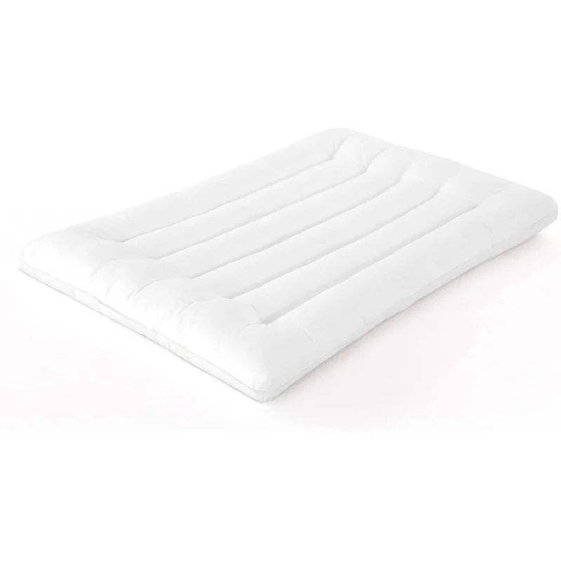 Pillow with influencer benefits-Thin Stomach Sleeper Bed Pillows For Sleeping, 2.5 Inch Thin Slim Flat Pillow