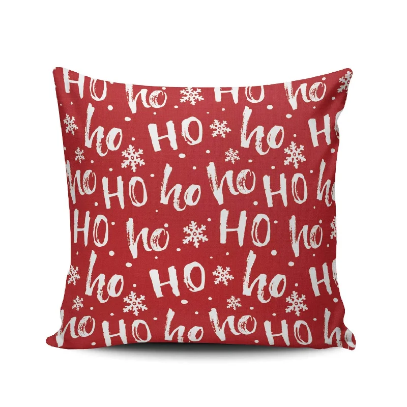 Pillow with custom order-Throw Pillow Cover Hohoho Christmas Red Decorative Pillowcase Cushion Case Dou