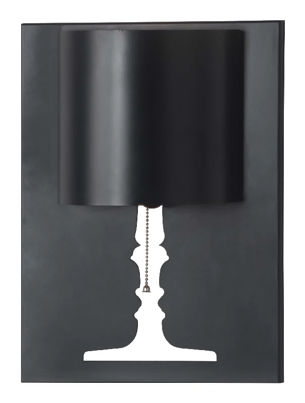 Black and White Silhouette Wall Lamp