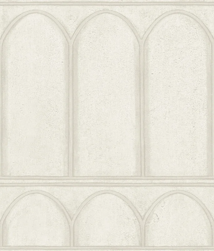 Cheap wallpaper with geometric-Arches Wallpaper in Beige/Pearl from the Mediterranean Collection