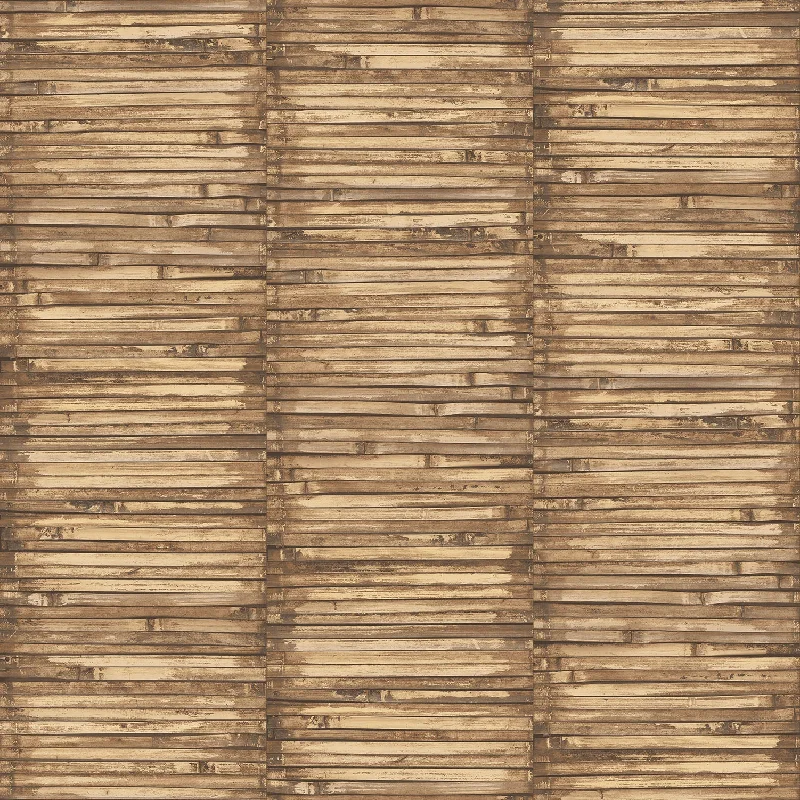 Top wallpaper for cozy decor-Bamboo Beige Wallpaper from the Global Fusion Collection