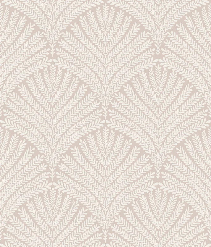 Removable wallpaper for bedrooms-Beachcomber Wallpaper in Light Pink/Cream from the Mediterranean Collection