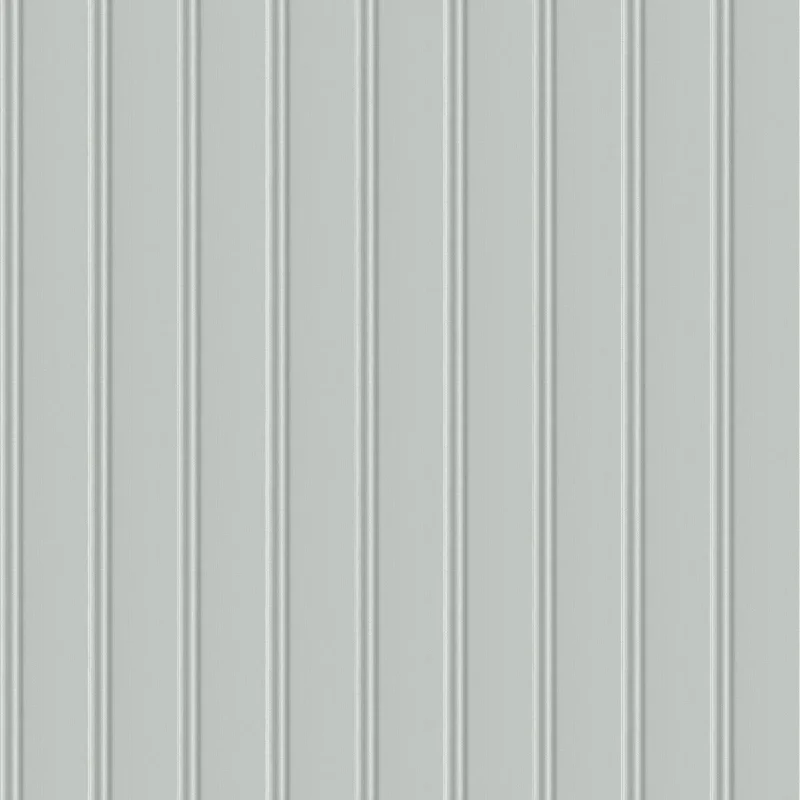 Peelable wallpaper for apartments-Beadboard Peel & Stick Wallpaper in Grey