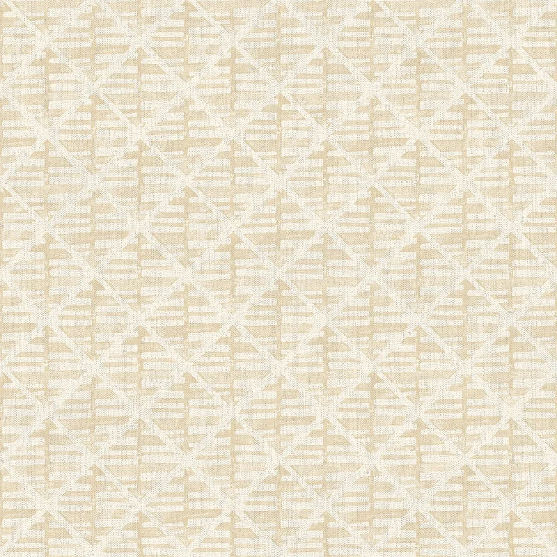 Best wallpaper for coral shades-Block Print Wallpaper in Light Ochre from the Bazaar Collection