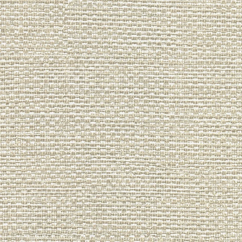 Cheap wallpaper with durability-Bohemian Bling Off-White Basketweave Wallpaper from the Warner XI Collection