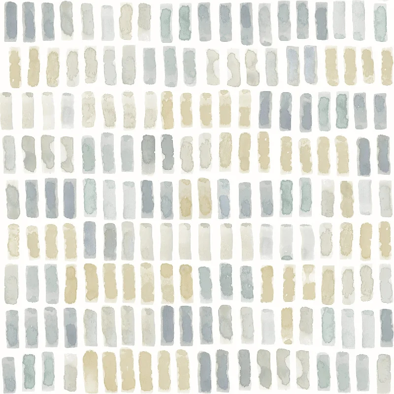 Peelable wallpaper for renters-Brynne Yellow Watercolor Wallpaper from the Scott Living II Collection