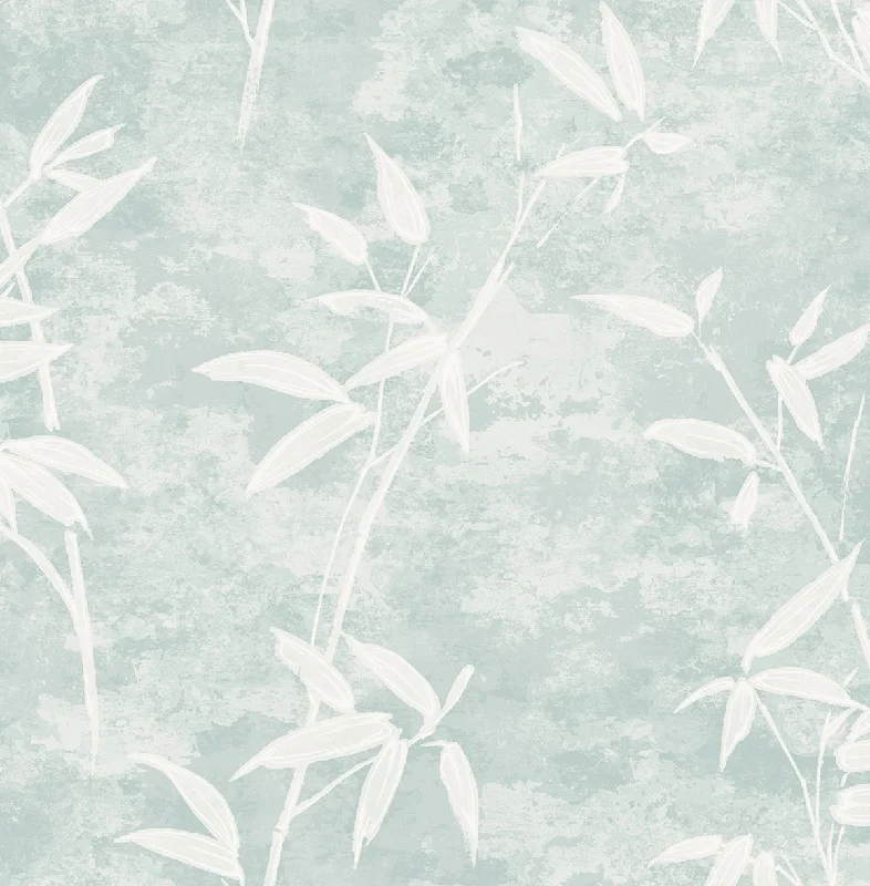 Wallpaper with glossy shine-Honshu Bamboo Lakeside Wallpaper from the Japandi Style Collection