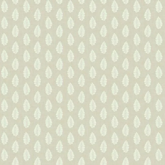 Peel-and-stick wallpaper for offices-Leaf Pendant Wallpaper in Linen from the Grandmillennial Collection