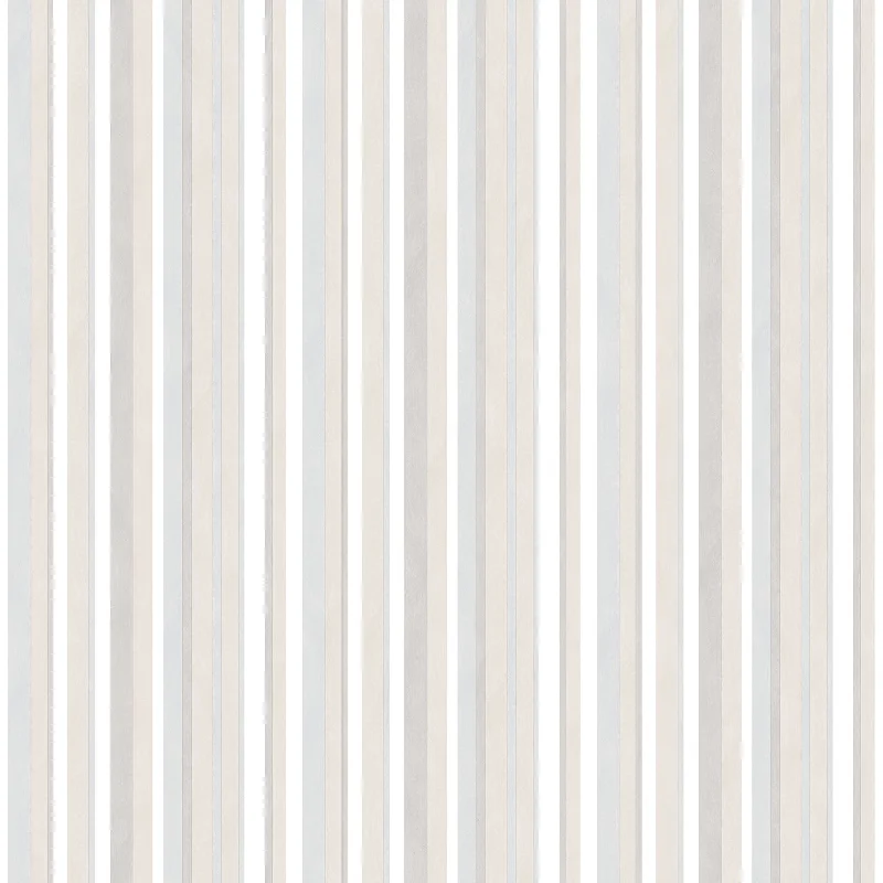 Best wallpaper with tropical vibes-Multi Striped Neutral Wallpaper from the Just 4 Kids 2 Collection