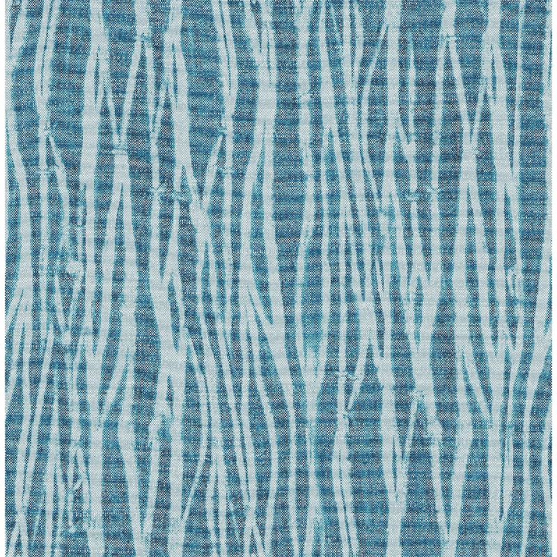 Wallpaper with matte finish-Nazar Indigo Stripe Wallpaper from the Scott Living II Collection