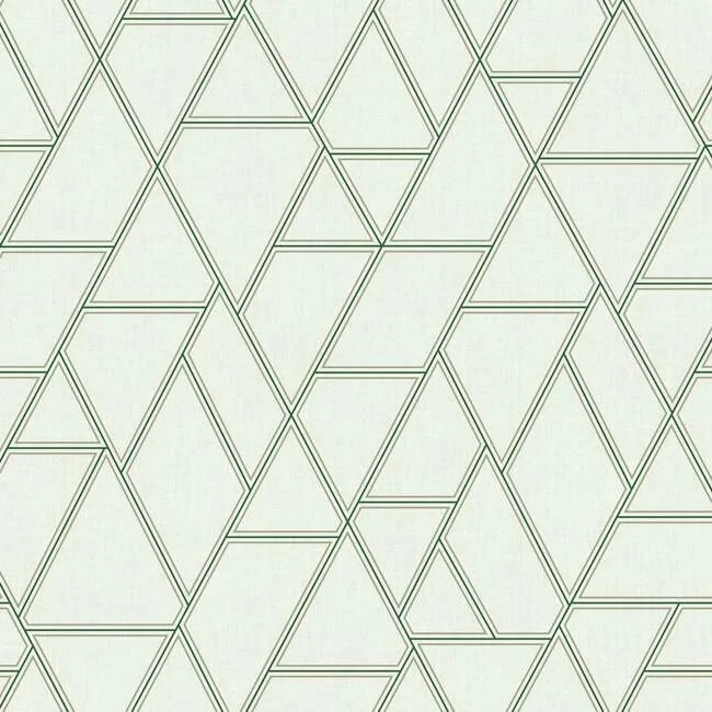 How to apply wallpaper perfectly-Pathways Wallpaper in White and Green from the Grandmillennial Collection