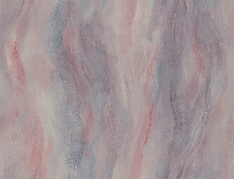 Best wallpaper for pink tones-Smoke Texture Embossed Vinyl Wallpaper in Bluestone and Rosewood from the Living With Art Collection