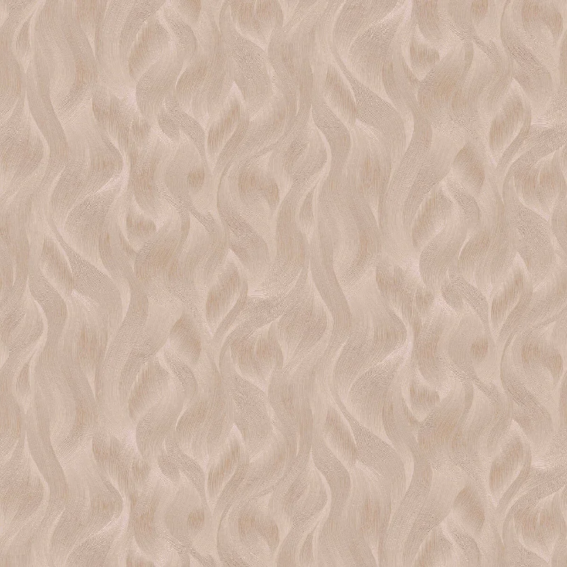 Removable wallpaper for kids rooms-Wave Pattern Wallpaper in Blush from the ELLE Decoration Collection