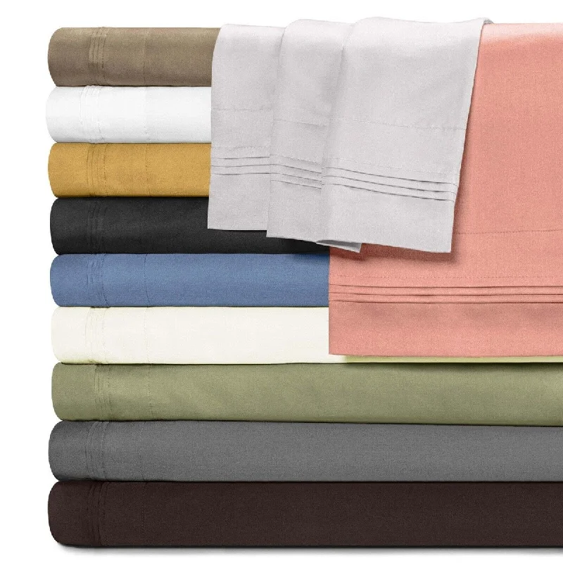 How to declutter bedroom closets-4-Piece California King Size Egyptian Cotton Bed Sheet Set