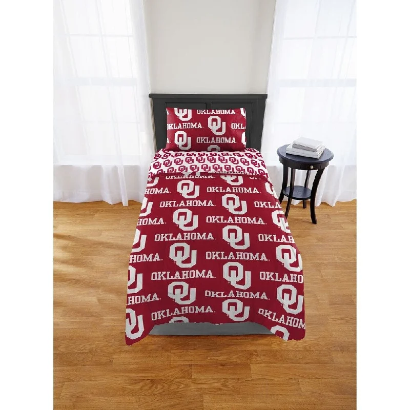 How to organize bedroom closets-NCAA Oklahoma Sooners Twin/XL Bed In a Bag Set