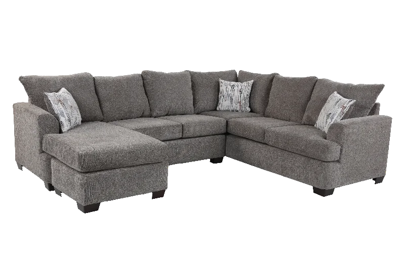 Sofa durable ebony base-2 Piece Sectional