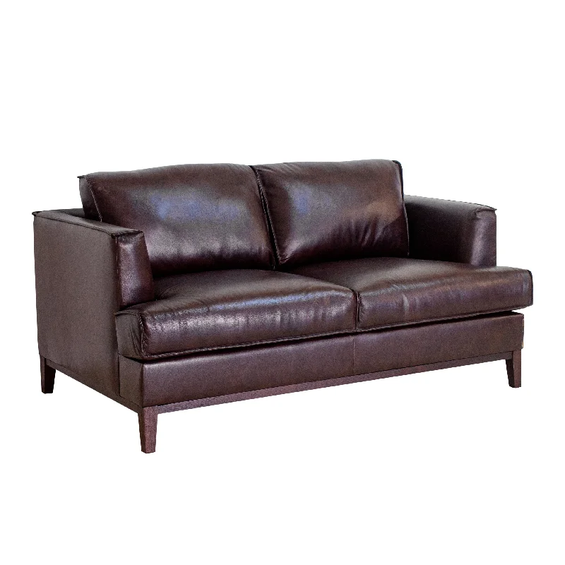 Sofa elegant rustic charm-Aspen - Top Grain Leather Loveseat