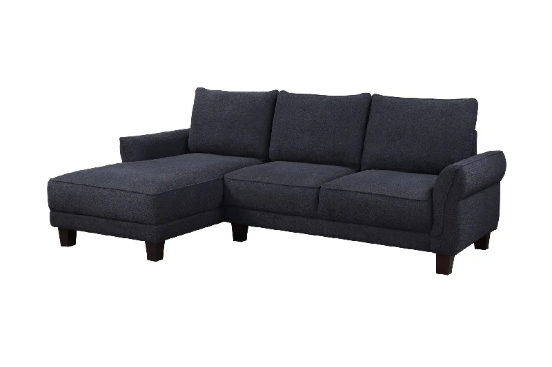 Sofa light kapok texture-Belle - Sherpa Sectional Sofa With Left-Facing Chaise