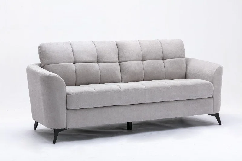 Sofa with fold-out bed-Callie - Woven Fabric Sofa