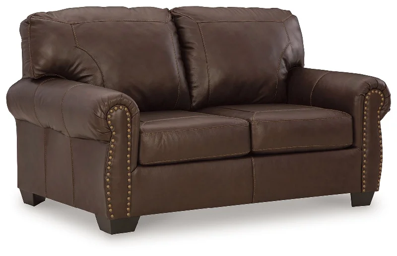 Sofa for quiet lounging-Colleton - Dark Brown - Loveseat